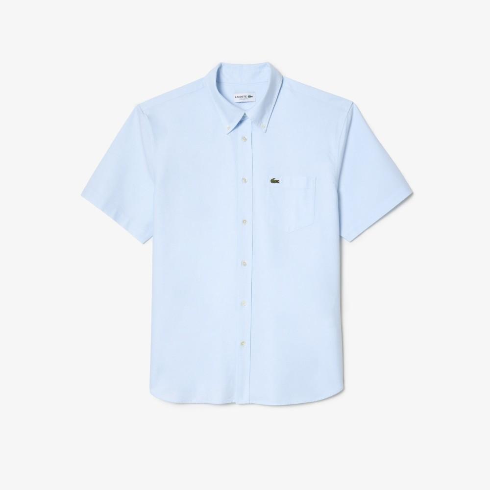 Lacoste Men's Short-Sleeve Oxford Shirt CH1917-56GF6Z