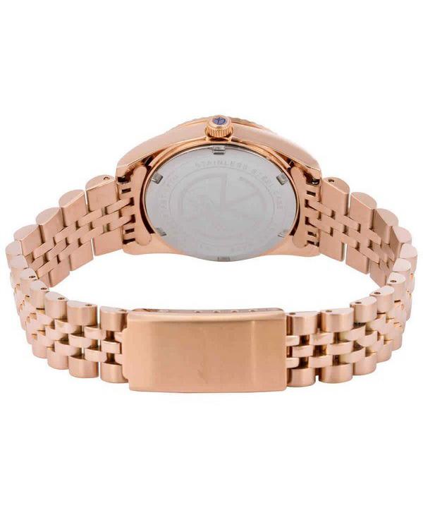 Mathey-Tissot Orologio da donna Mathy III tono oro rosa in acciaio inossidabile quadrante marrone al quarzo D810PRM