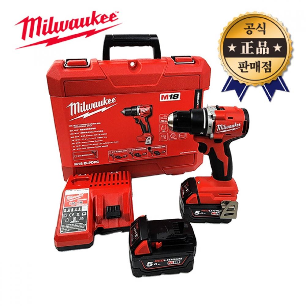 

Аккумуляторная компактная ударная дрель Milwaukee M18 BLPDRC 502C, 5,0 Ач, 2 аккумулятора, аккумуляторная ударная дрель