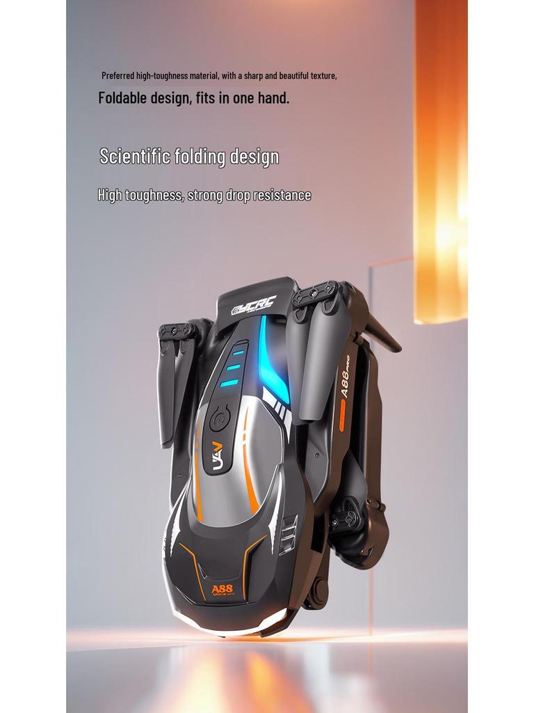 A88 Drone: 8K HD Aerial Photography, Optical Flow, Triple-Camera, Remote-Controlled Aircraft Toy