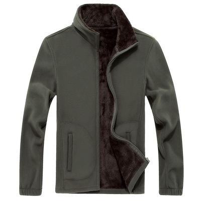 Men Softshell Fleece Casual Jackets Men Warm Sweatshirt Thermal Coats Solid Thickened Brand Clothing
