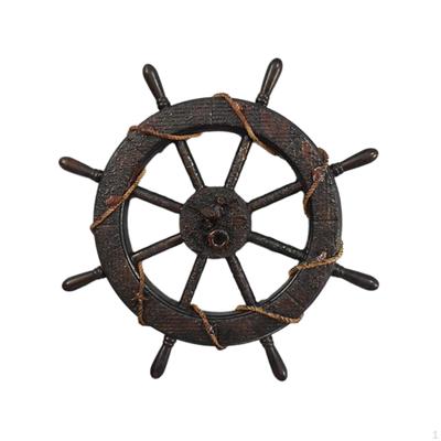 Boat Ship Steering Wheel Hanging Decor Mediterranean Nautical Decoration Home Decorations