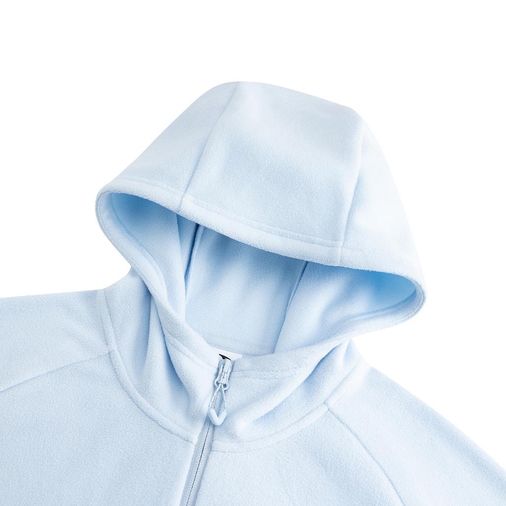 Anta Série Extérieure Coquille de Feu Coupe-Vent Chaud Antistatique Confortable Polyvalente Mode Décontractée Veste à Capuche Veste Unisexe Bleu Givré 972616701-6