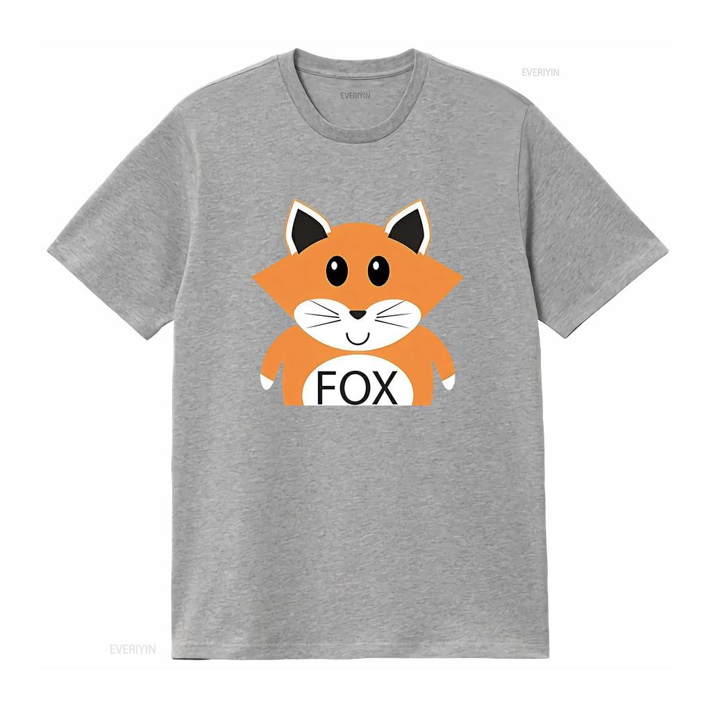 FOX American Retro  Womens T Shirt Black X Large vintage Washed Top For Everyday Wear fashion Comfortable Unisex Casual
