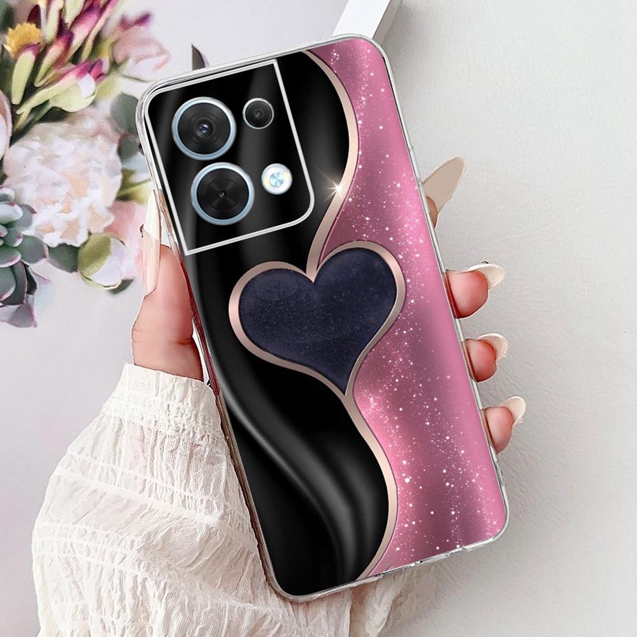 For Oppo Reno8 Pro 5G Case CPH2357 Cool Design Fashion Painted Cover Soft Silicone Phone Case For Oppo Reno 8 Pro Reno8 5G Shell