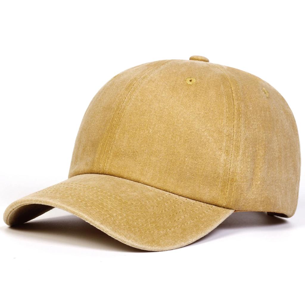 Unisex Light Washed Solid Color Baseball Caps Spring Autumn Outdoor Adjustable Casual Hats Dad Hat Sunscreen Hat