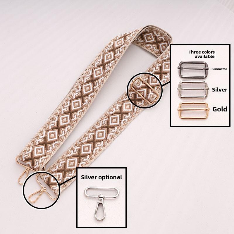 Luggage Accessories 5CM Wide Oblique Span Shoulder Strap Women's Bag School Bag Replacement Strap Adjustable Length Strap