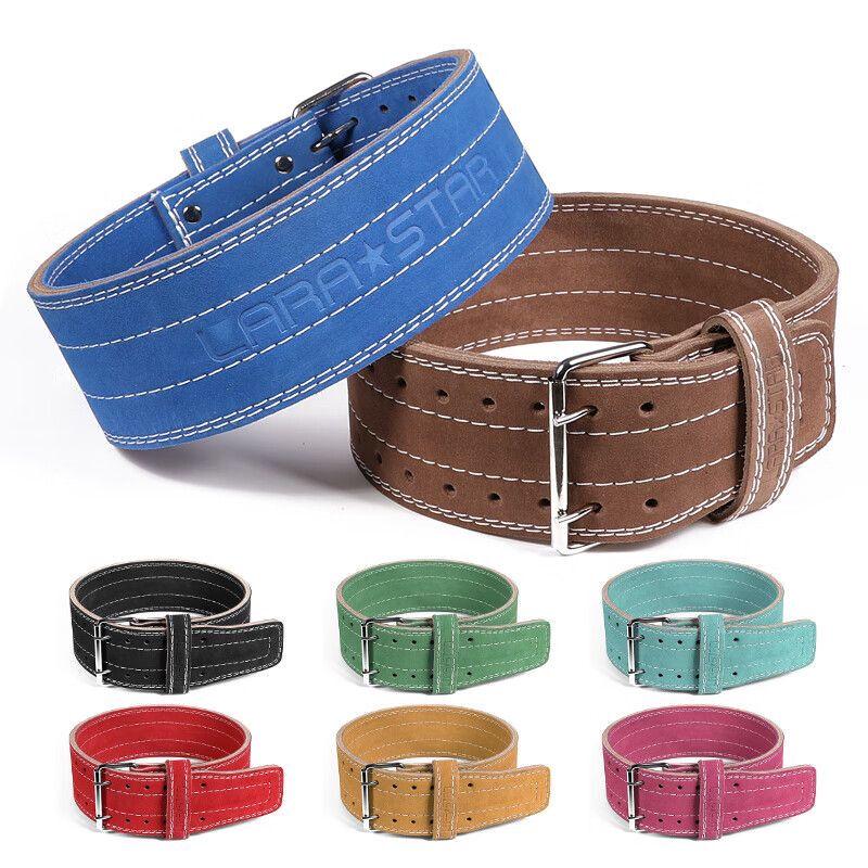 Qiuqiao Professional Powerlifting & Weightlifting Cowhide Waist Support Belt
