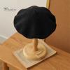 Women Beret Vintage Solid Color Painter Hat Wool Blend French Style Artist Cap Lightweight Headwear for Party Outdoor