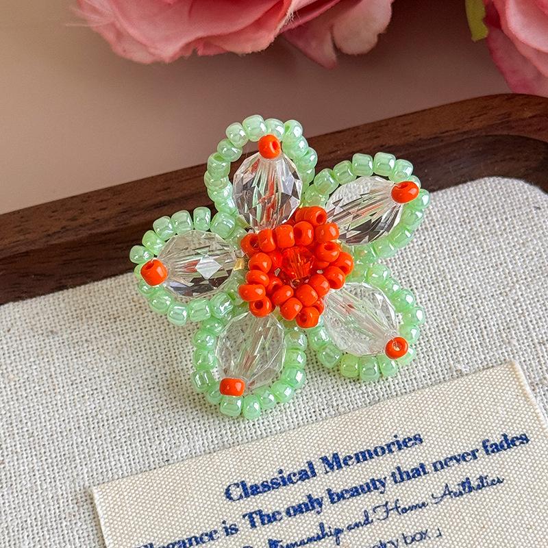 Shoe Decorations Beaded Imitation Pearl Artificial Crystal Hole Shoes Charms Decorations DIY Shoes Flower Buckle Accessories