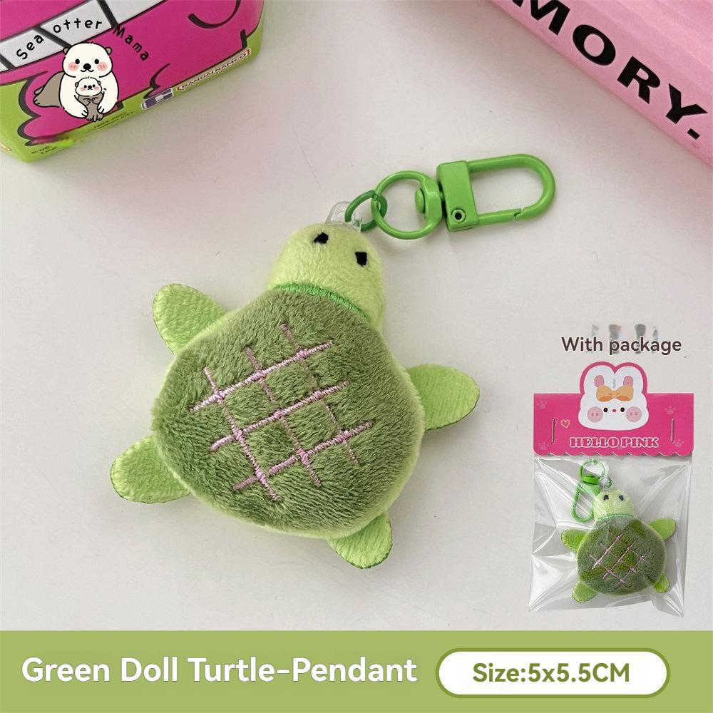 1/4 Pcs Cute Pet Brooch Pendant Cartoon Plush Crocodile Turtle Doll Keychain Backpack Pendant Plush