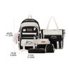 Girls School Bag Set Cute Lightweight Bookbag for Middle High School Students Women Travel Backpack Bear Pendant