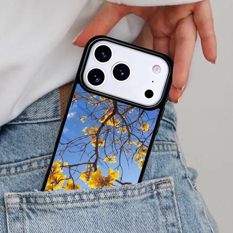 

Flowery Buttercup Plant Phone Case for iPhone 16e 15 14 13 12 17 Pro Max Plus Air 17pro Cover Coque iPhone 12 mini