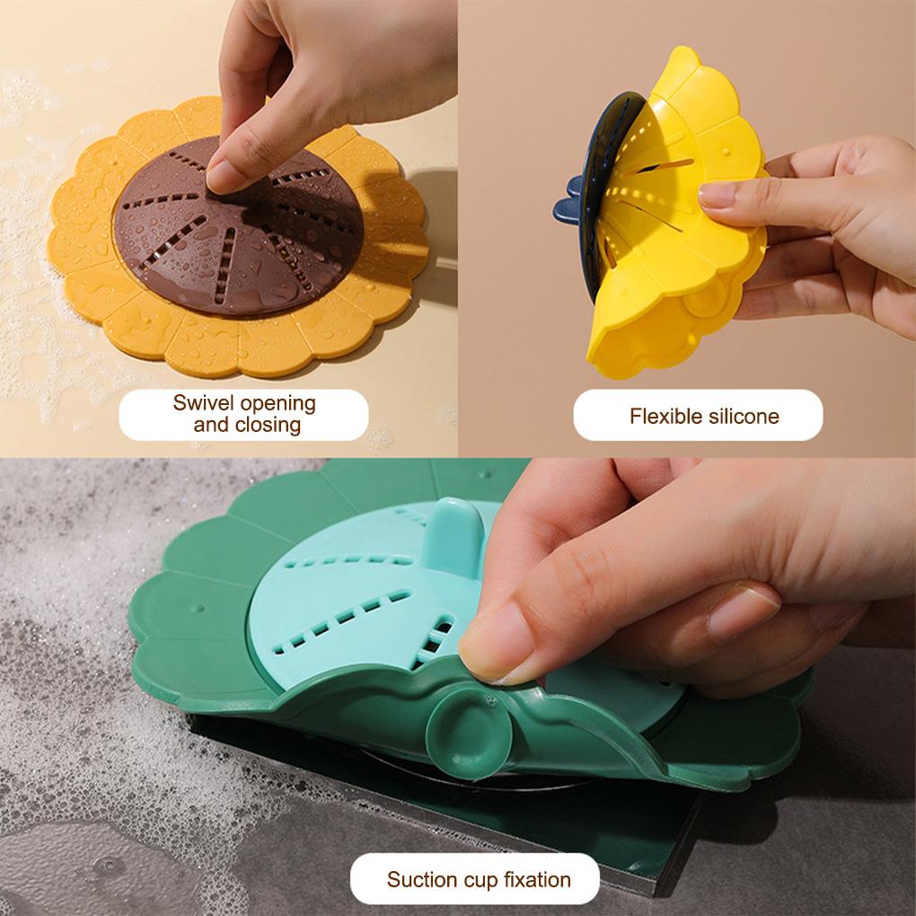 Floor Drain Cover Strainer Anti Clogging Hair Catcher Reusable Basin Washing Replacement Bathtub Debris Sewer Filter Toilet