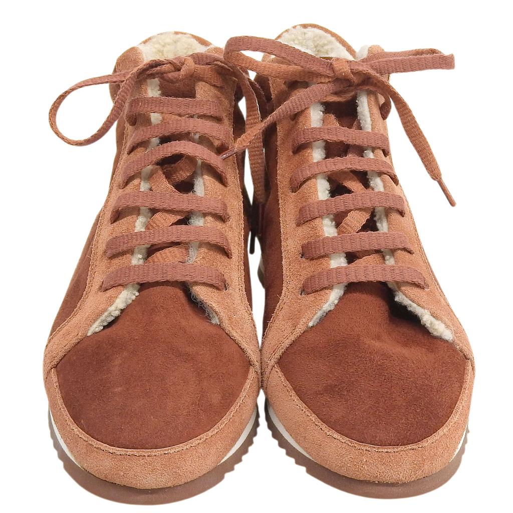 Doskonałe sneakersy Loro Piana Brązowe Mouton Damskie 36 Używane