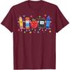 Back to School Cute Pencil Crayon Apple Teacher Boy Girl Kid T-Shirt