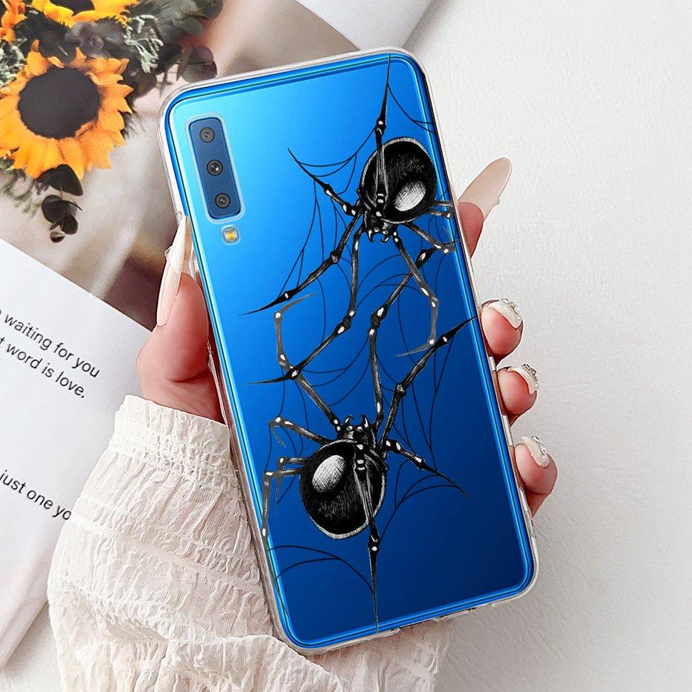 Για Samsung Galaxy A7 (2018) Θήκη Χαριτωμένη Γάτα Μόδα Ζωγραφισμένο Κάλυμμα Μαλακές Θήκες Σιλικόνης Για Samsung A7 A750F 2018 Fundas