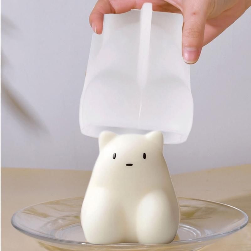 Cute Animal Puddings Silicone Molds Cute Fondants Molds Cake DIY Supplies Pastries Bakings Tool Soap Molds