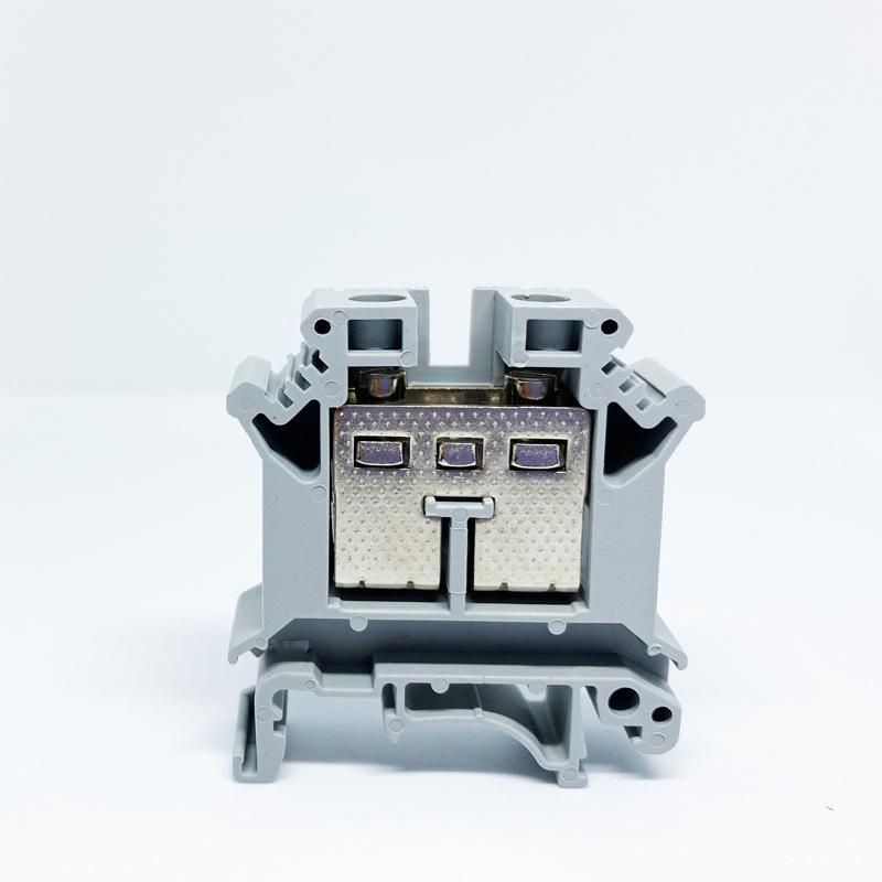 UK-16N DIN Rail Mount 16MM Square Copper Wiring Terminal Block Connector