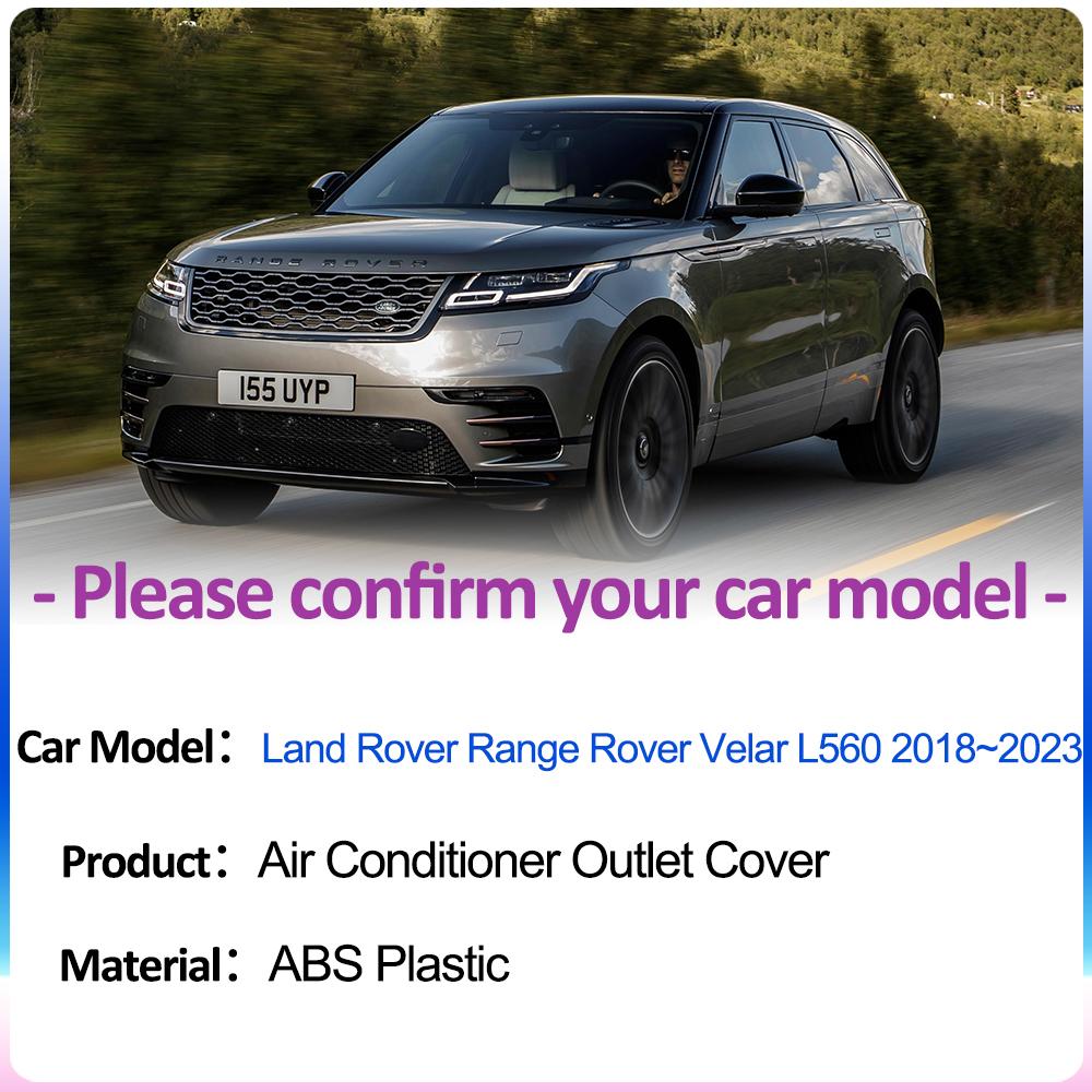 Air Outlet Cover for Land Rover Range Rover Velar L560 2018~2024 Under Rear Seat Vent Exhaust Conditioner Ventilation Accessorie