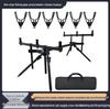 Haiwo European Carp Fishing Rod Pod, Aluminum Alloy Sea Rod Rest Holder.