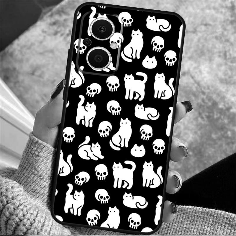 Witch Black Cat For OPPO Reno 8T 7 8 Lite 14F 13F 11F 12F 10 11 12 13 14 Pro OPPO Find X9 X5 X6 X8 Pro Case