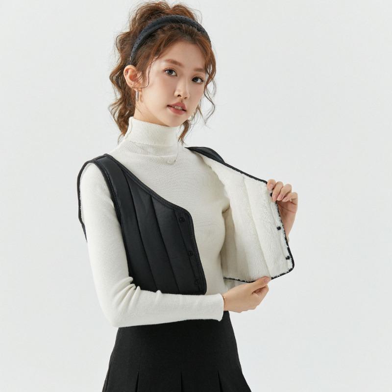 

Women s cotton vest vest, small suspender, cotton-padded velvet, small vest liner, thermal vest S (within 45kg)
