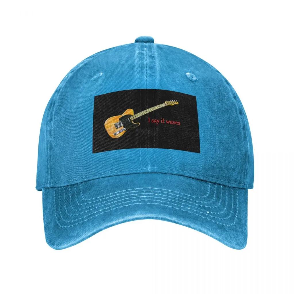 Guitar  Lyrics Tribute I Say It Waves Wallsoffamecomau Baseball Cap fashionable sailor cap for Unisex Hood Baseball Unisex Womens
