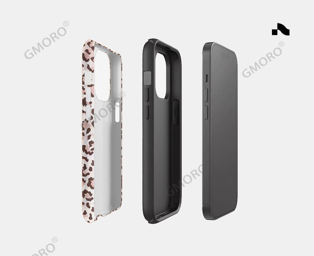 TK Explosive Bow Iphone16/17pro 2-in-1 Film Shell 15 Sexy Leopard Print Apple 14 Anti-drop Shell