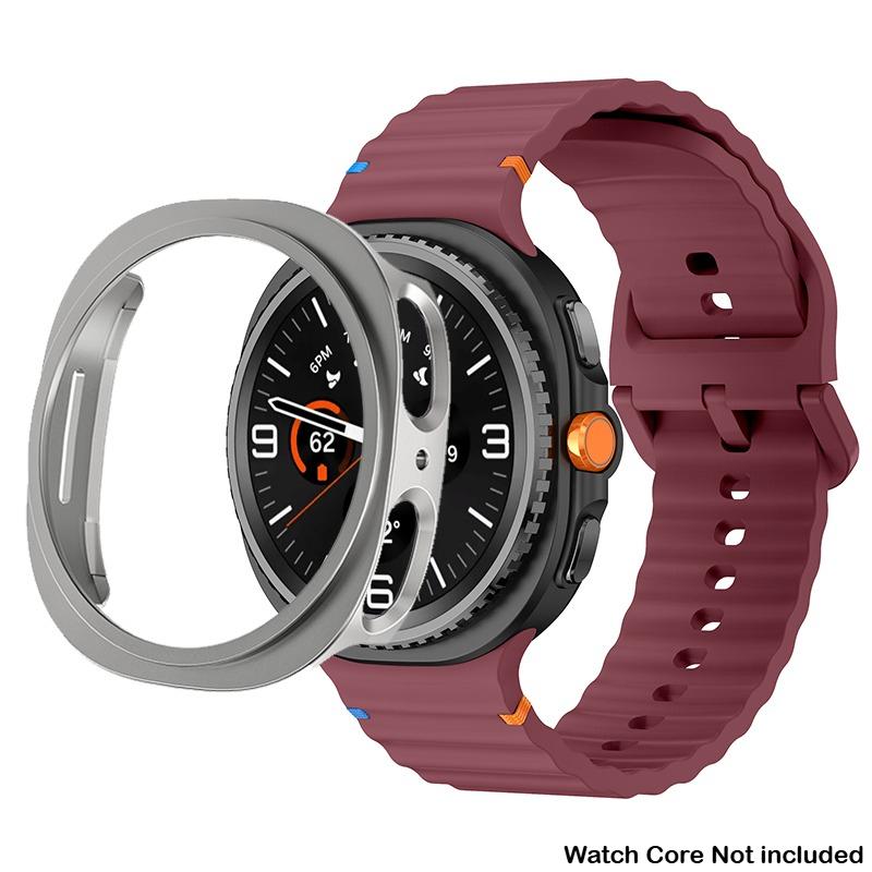 Silikonový řemínek pro Samsung Galaxy Watch 8 40 44mm Pásek s pouzdrem Chránič obrazovky Kryt nárazníku pro chytrý řemínek Náramkové doplňky