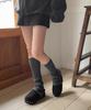 Moodnple Ccormang Warm Suede Mule Fur Slippers 6Cm 2 Colors