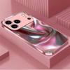 Greative Pink Phone Case High-end Phone Case Electroplated Glass TPU PhoneCase for iPhone 17 16 15 14 13 12 11pm Pro Plus
