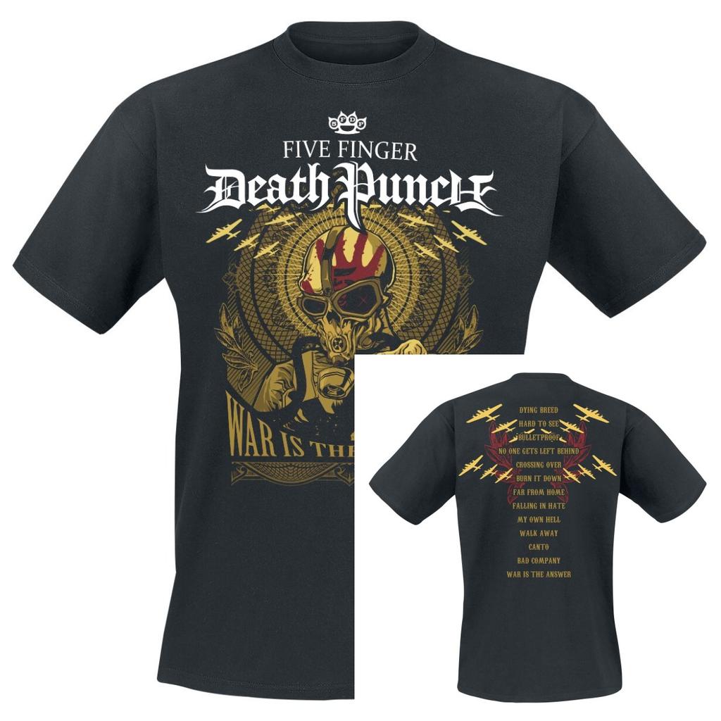 Rare Summer Five Finger Death Punch Graphic Cotton Band Shirt Unisex Summer Short Sleeve Fashion Brand Tee Luxury Casual Vintage
