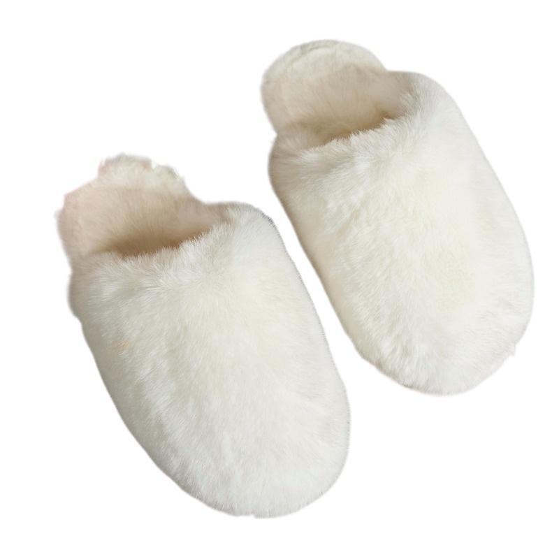 Fashion 2025 NEW Women's Thick Bottom Slippers Indoor Outdoor Wear Autumn Winter New Style Home Comfortable Cotton Slippers Head