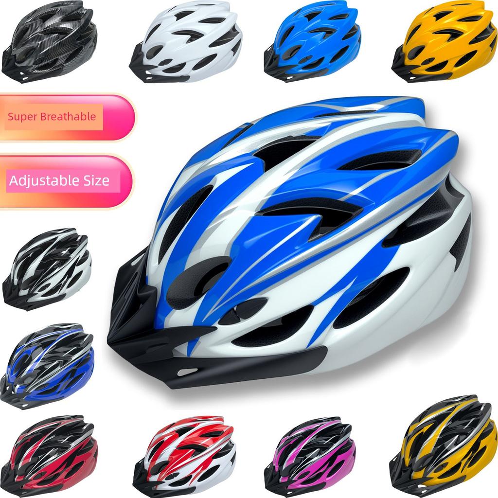 Cycling Helmet for Men, One-Piece Design, Suitable for Delivery Riders, Breathable Summer Helmet for Both Men and Women