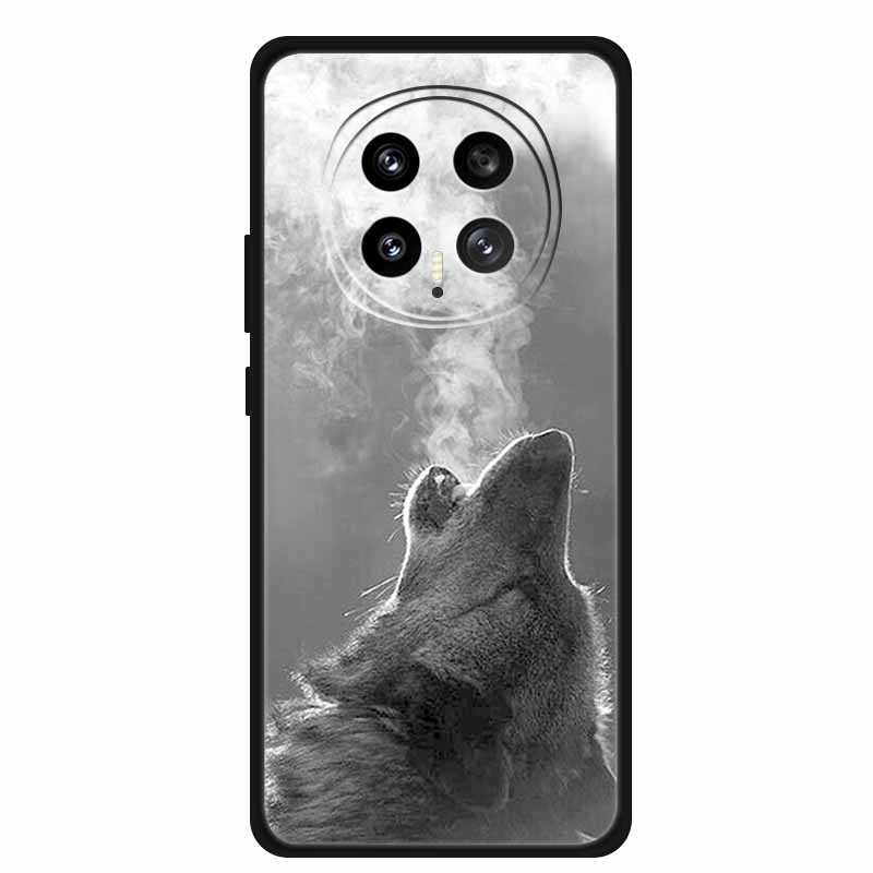 For Honor Magic8 5G 2025 Phone Case 6.58" Tiger Lion Cats Soft TPU Black Silicone Back Cover For Honor Magic 8 Fundas Shockproof