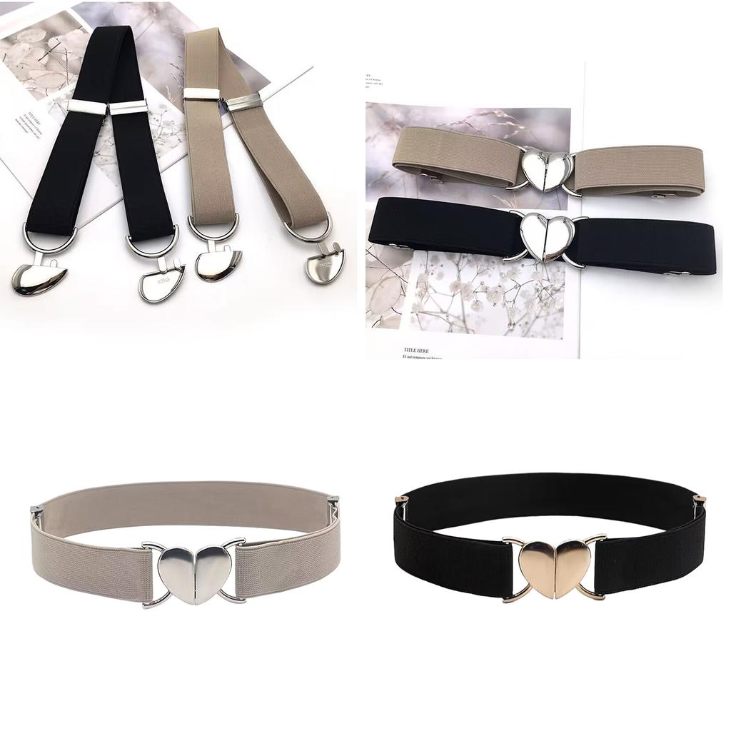 Women Stretchy Vintage Dress Belt Elastic Waist Cinches Belt Windbreaker Elastic Waistband Wide Belt for Sweater Coat