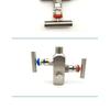 Stainless Steel 304 Needle Valve Two Valve Integrated Valve Group Inside and Outside Thread Instrument Valve 1/2