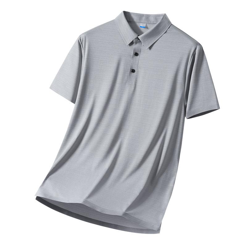 Summer POLO Shirt with Lapel and Short Sleeved T-shirt for Men's Casual and Versatile Loose Fitting T-shirt
