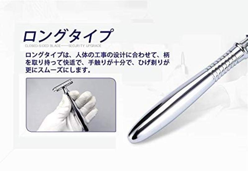 Melo Alloy Gentle on Full Body Hair Classic Includes Replacement Perfect for and Everyday Stainless Steel Razor Double-Edged Razor, Material, Holder,