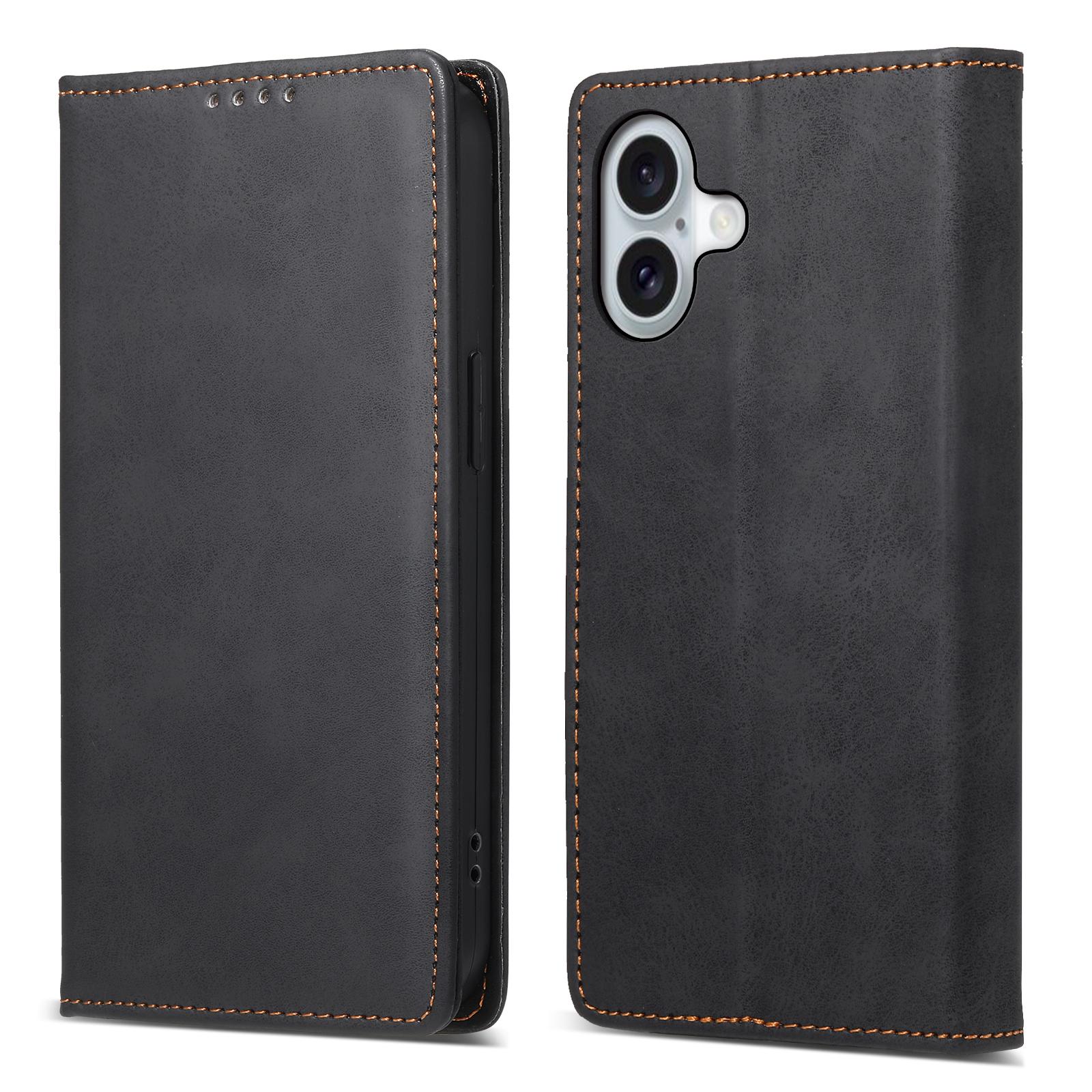 

DF-05 For iPhone 16 Case PU Leather RFID Blocking Phone Cover