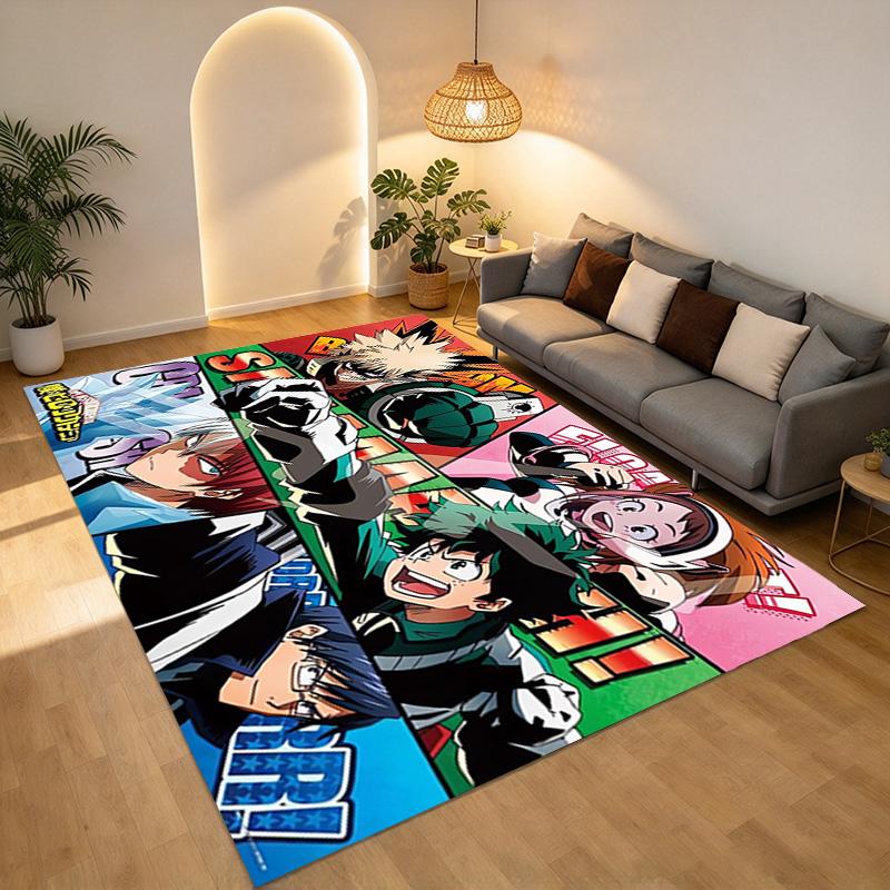 Boku No Hero Living Room Nonslip Area Rug Soft Carpet For Bedroom Game Playroom Sofa Office Home Decor Doormat Christmas Gift C9302016