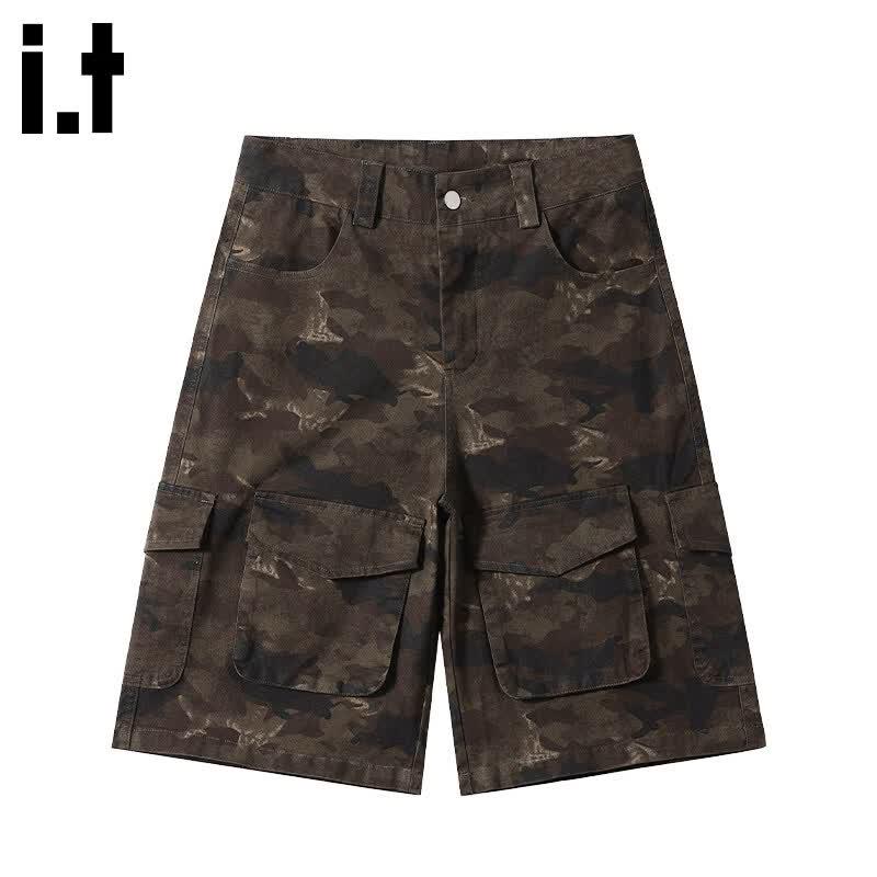 CHOCOOLATEit Women s Camouflage Denim Cargo Shorts S