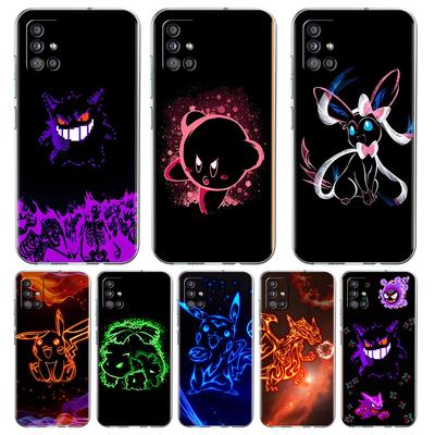 Clear Case For Samsung Galaxy A52 A12 A32 A51 A50 A70 A21s A71 A13 A53 A22 A31 A72 A03 A02s Cover Anime Pokemon Japan
