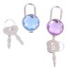 Mini Round Shape Padlock Luggage Hardware Locks W/Keyfor Jewelry Box Suitcase