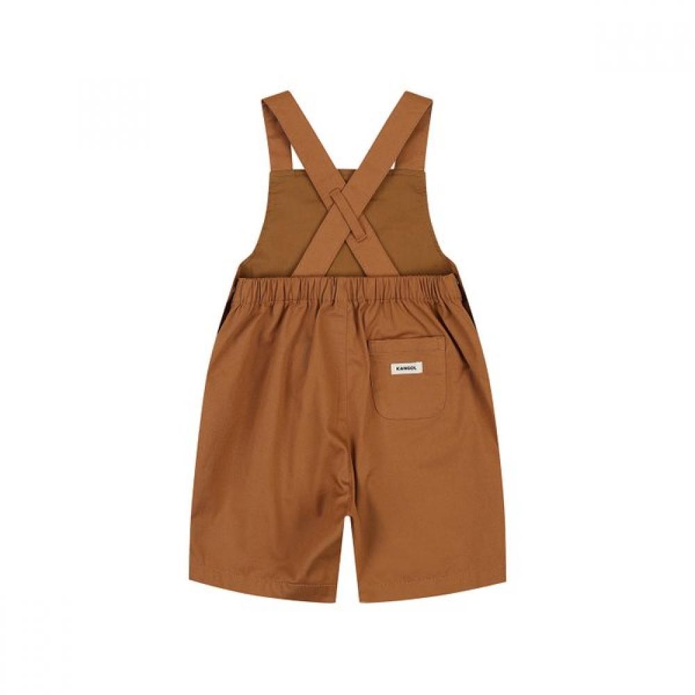 Kangol Kids Woven Overalls Brown 0d14  Bsbcov0d140br 