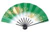 Love 1400mm X Colored Paper with Red Black Lacquered Fan for Dancing Fan, 1528mm, Gradient, 9.5cm, Bone, Box, (Green)