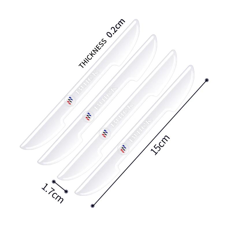 4PCS Transparent Car Door Anti-collision Protector Bumper Strip Sticker For Buick Century Excelle XT Excelle GT Verano Regal GL6