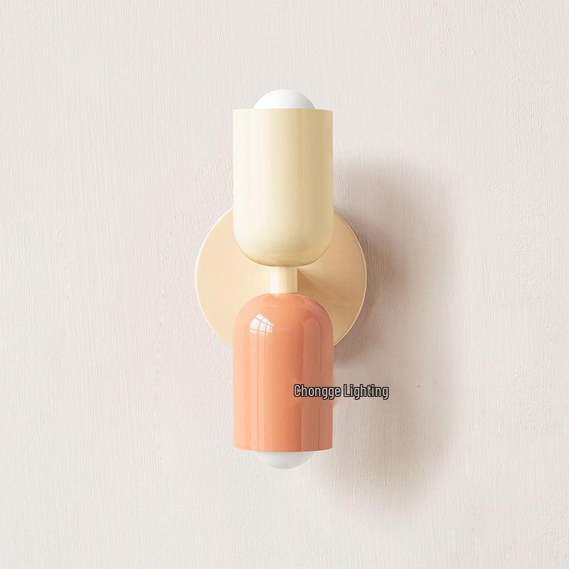 

Настенный светильник с двумя плафонами в стиле модерн середины века - Креативный и красочный винтажный дизайн для скандинавских спален