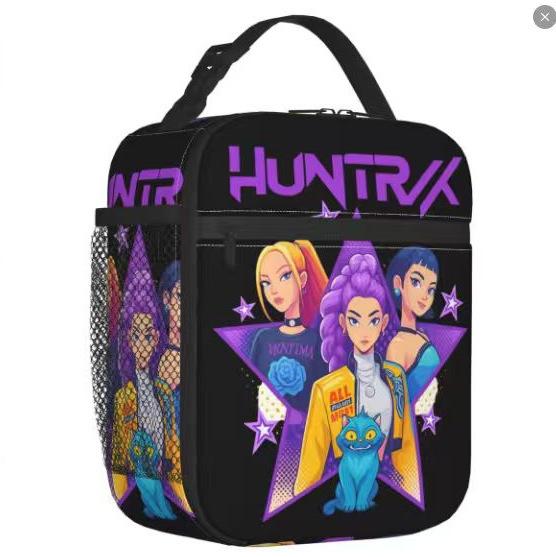 School Season Cartoon Animation Lunch Bag Children'S Full Printing 3D Digital Thermal Insulation Bag Portable Outdoor Picnic Bag